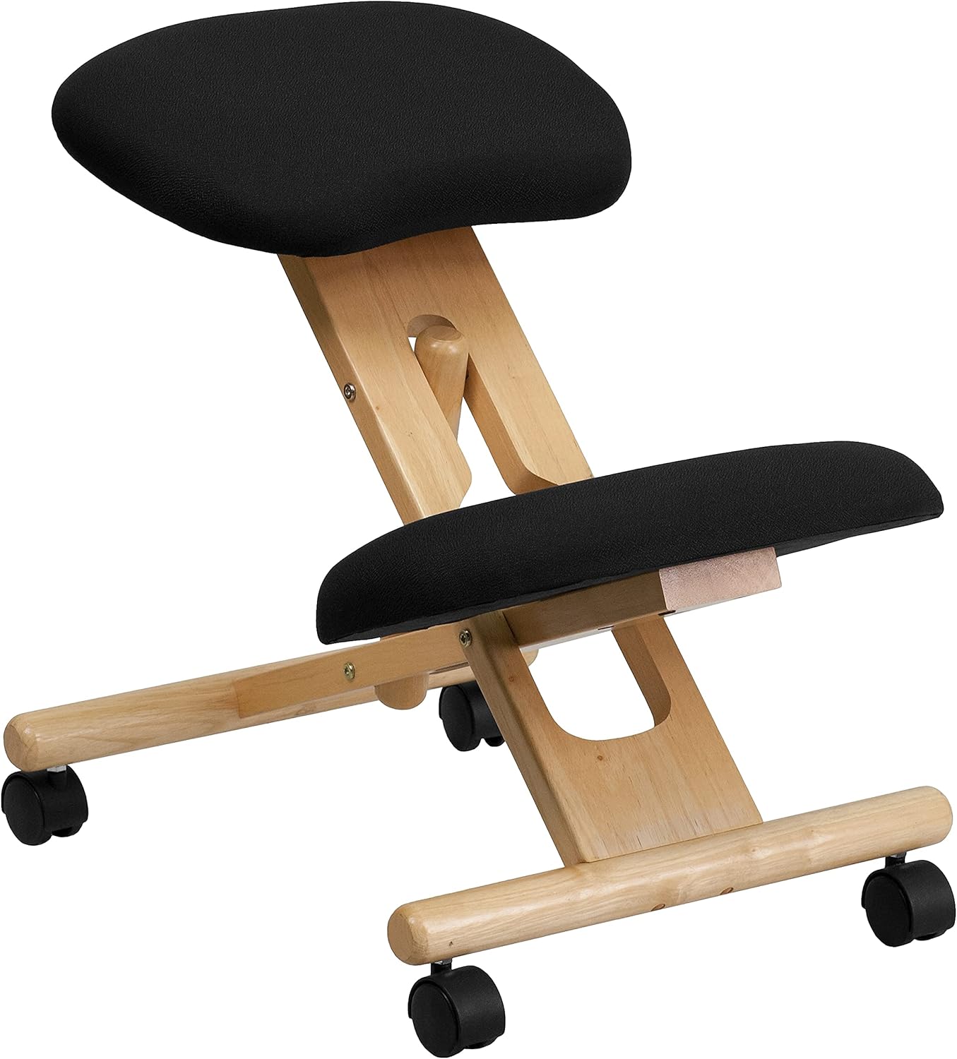 Flash Furniture Posey Mobile Wooden Kneeling Office Chair
