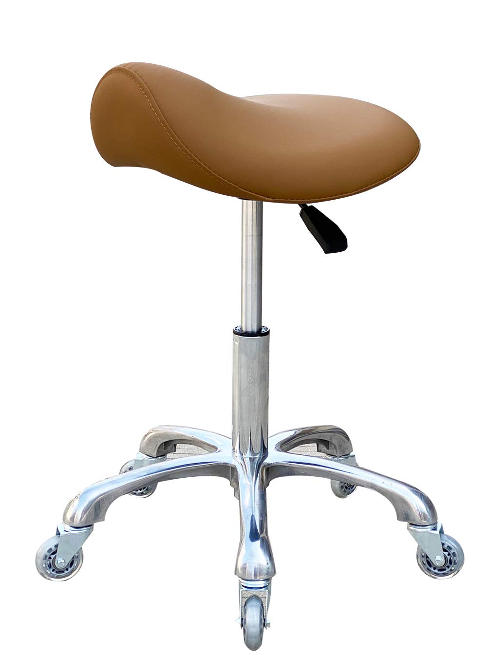 Professional Saddle Stool with Wheels