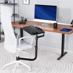 VIVO Office Chair Mounted 26 x 12 Inch Keyboard and Mouse Tray