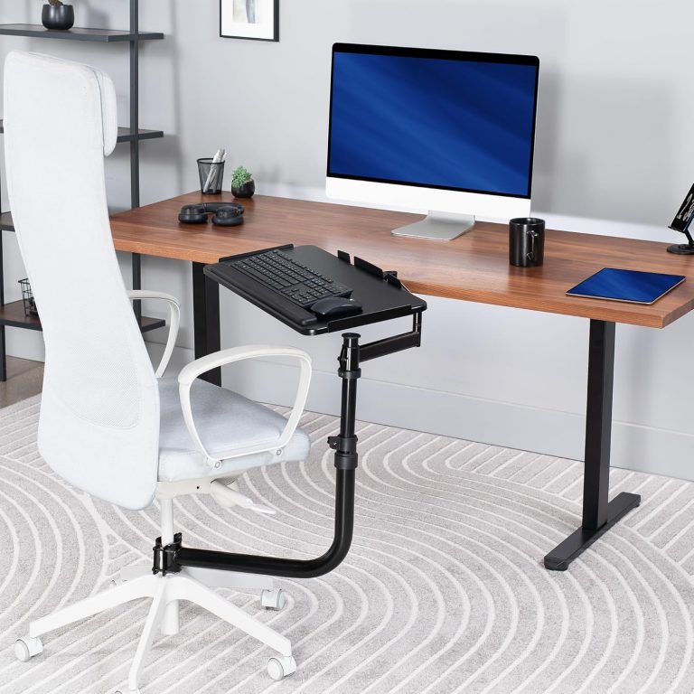 VIVO Office Chair Mounted 26 x 12 Inch Keyboard and Mouse Tray