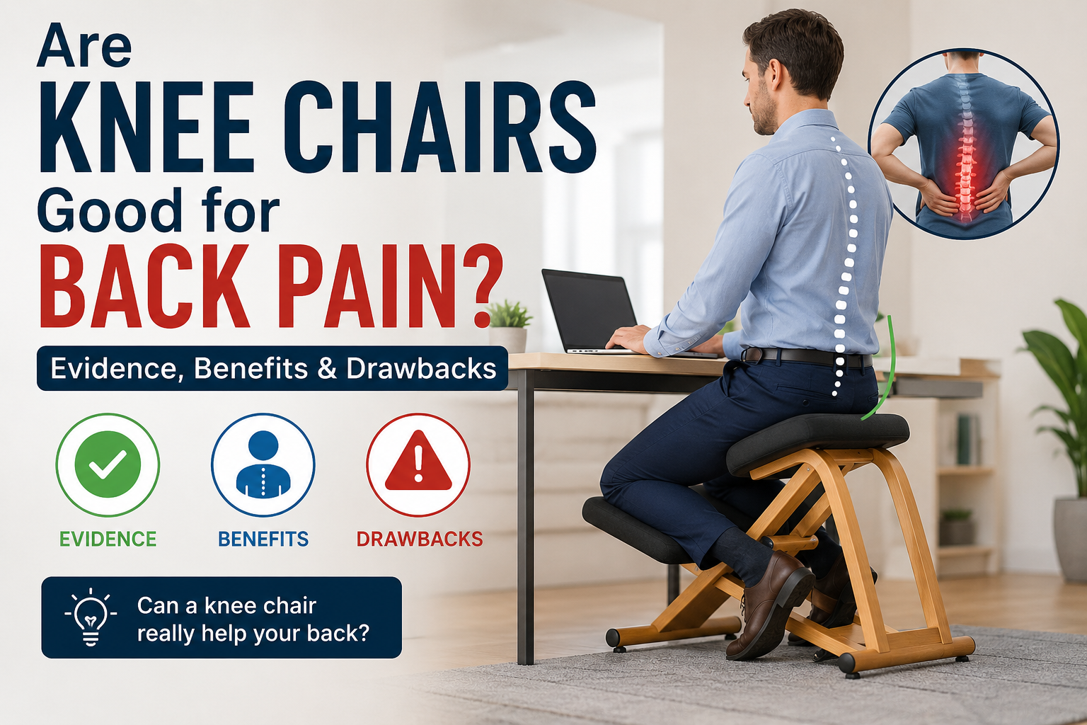 are knee chairs good for back pain