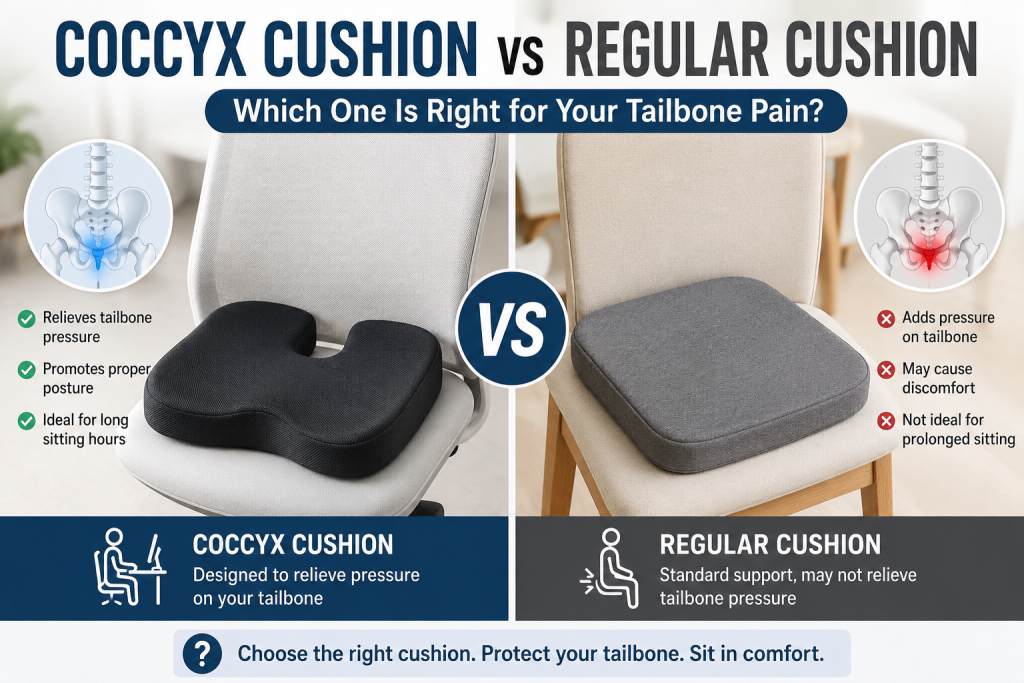 coccyx cushion vs regular cushion