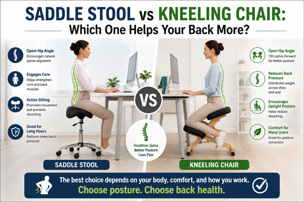 saddle stool vs kneeling chair