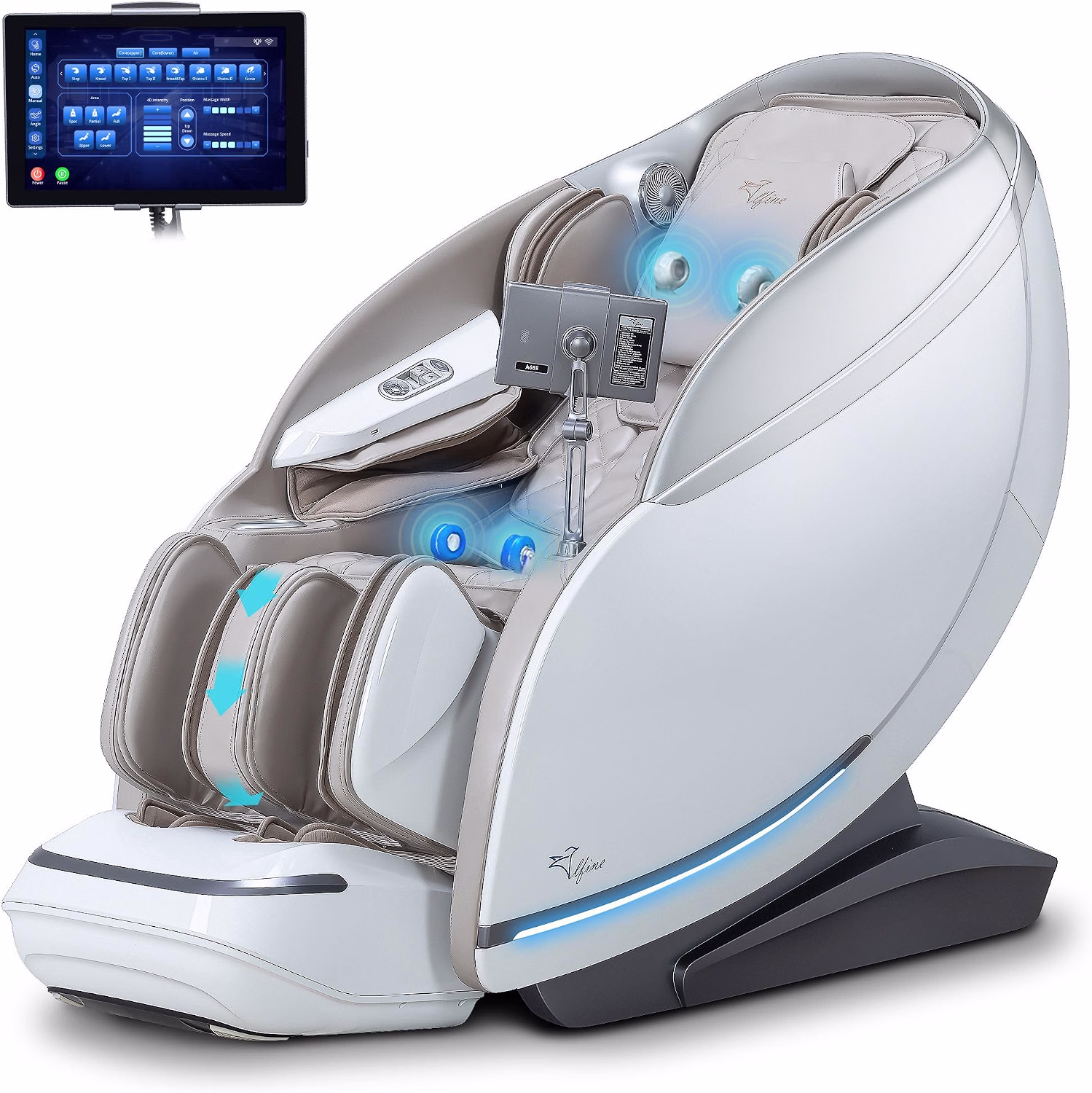 Alfine 4Dx3D Dual Mechanism massage chair