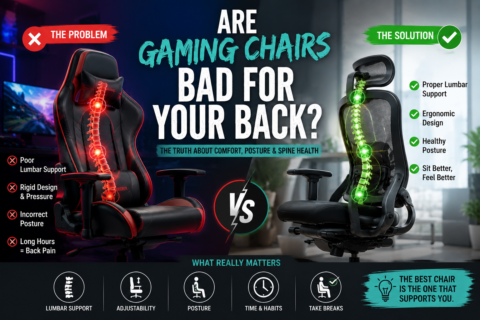 Are Gaming Chairs Bad for Your Back