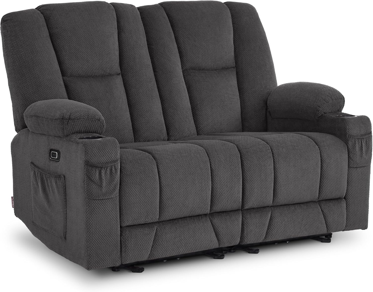 MCombo Zero Gravity Loveseat Power Reclining Sofa with Console