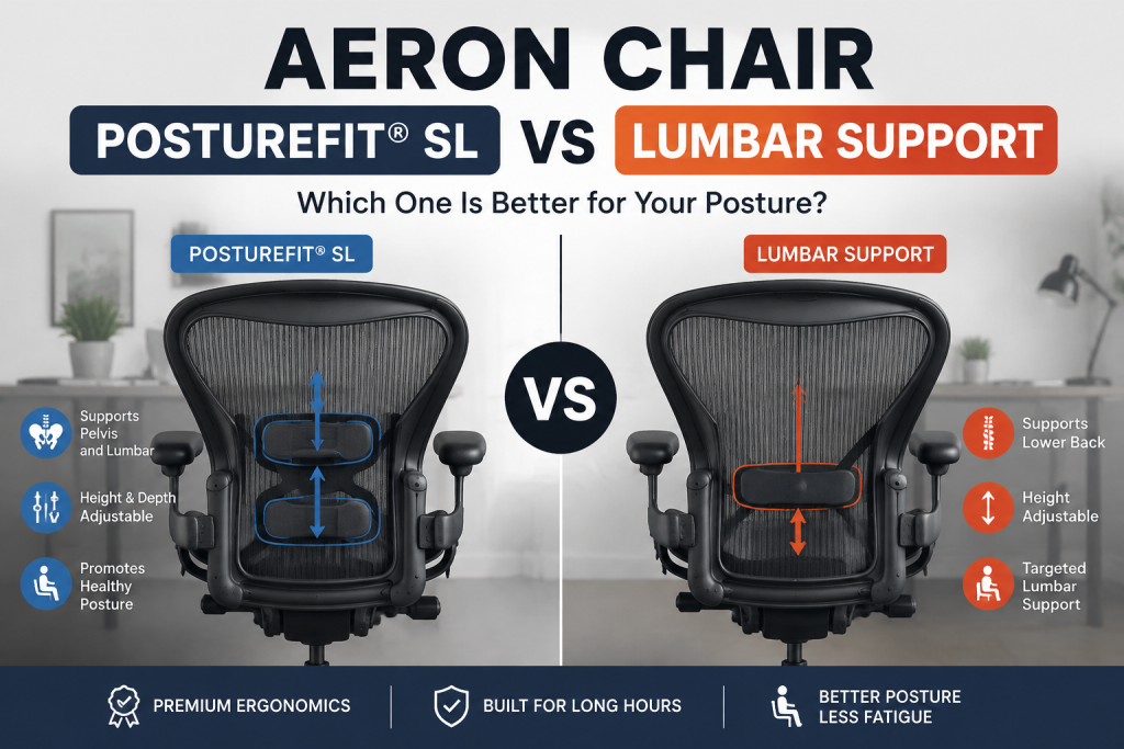 Aeron Chair PostureFit vs Lumbar Support
