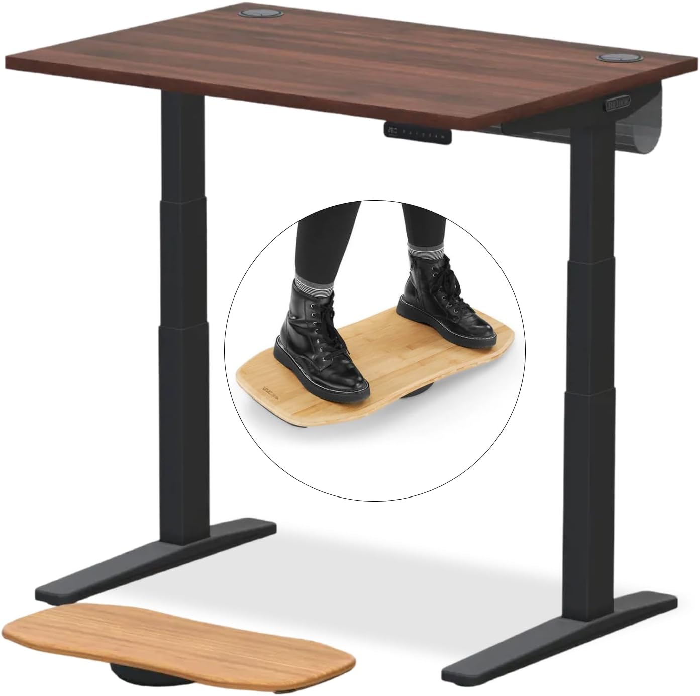 V3 2-Leg Walnut Laminate Wood Standing Desk