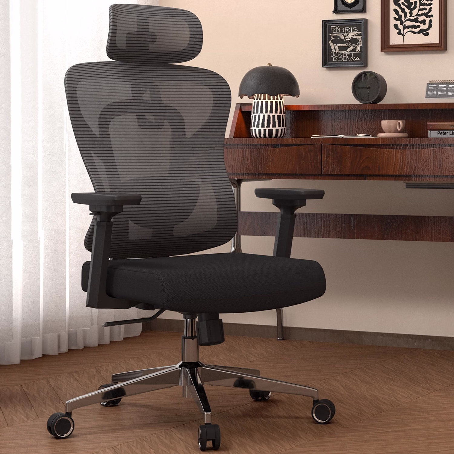 Ergonomic Office-Gaming Chair with Lumbar Support