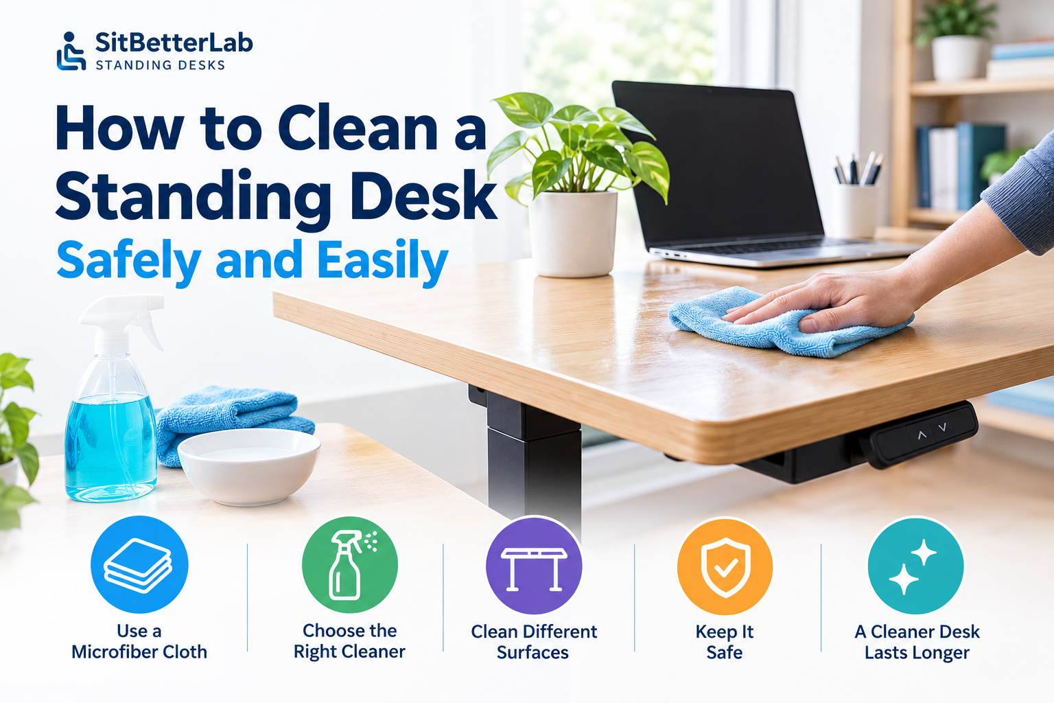 How to Clean a Standing Desk Safely and Easily