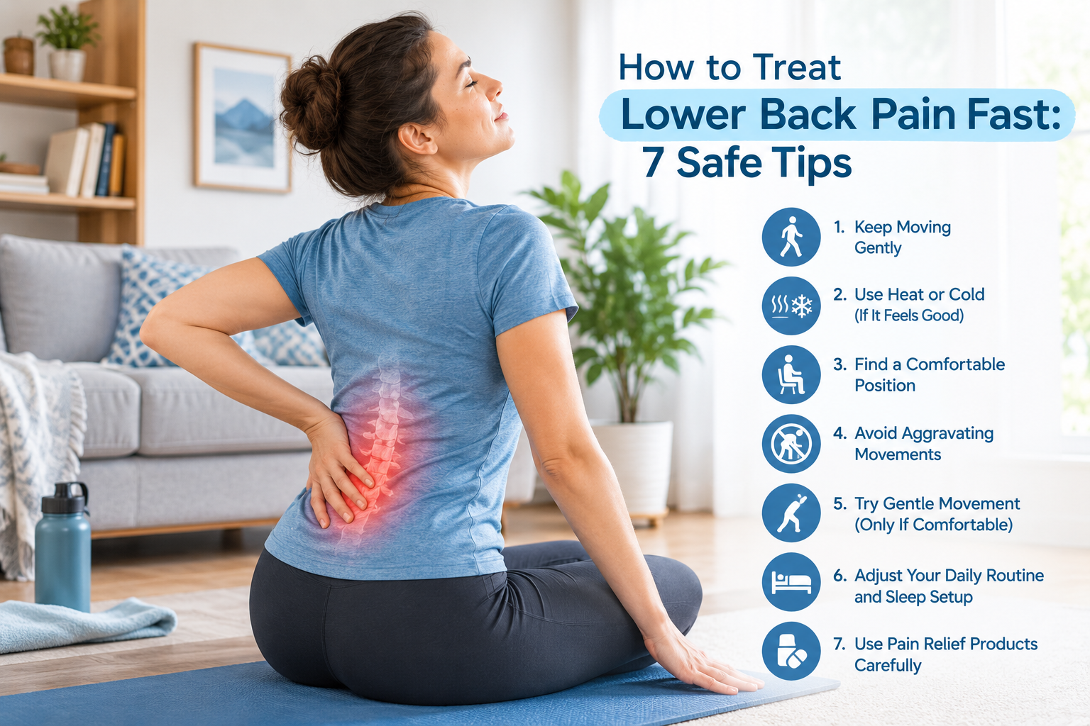 How to Treat Lower Back Pain Fast 7 Safe Tips