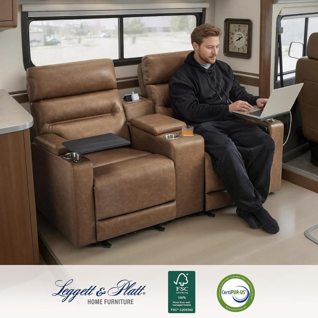 MCombo 65.5 in Wall Hugger Reclining Loveseat