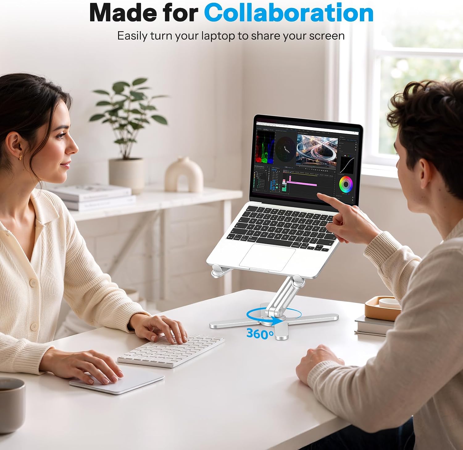 OMOTON LA10 360 Rotating Laptop Stand