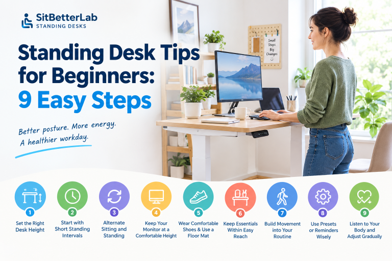 Standing Desk Tips for Beginners 9 Easy Steps