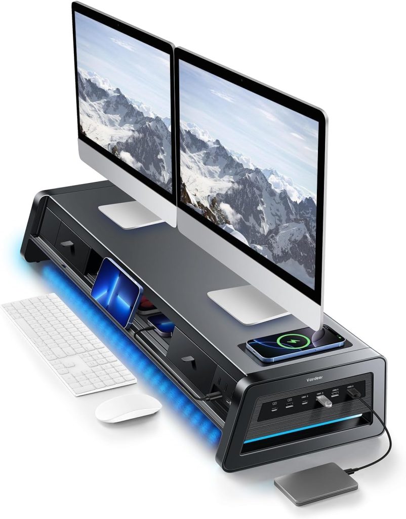 Vaydeer All-in-One Dual Monitor Stand Riser